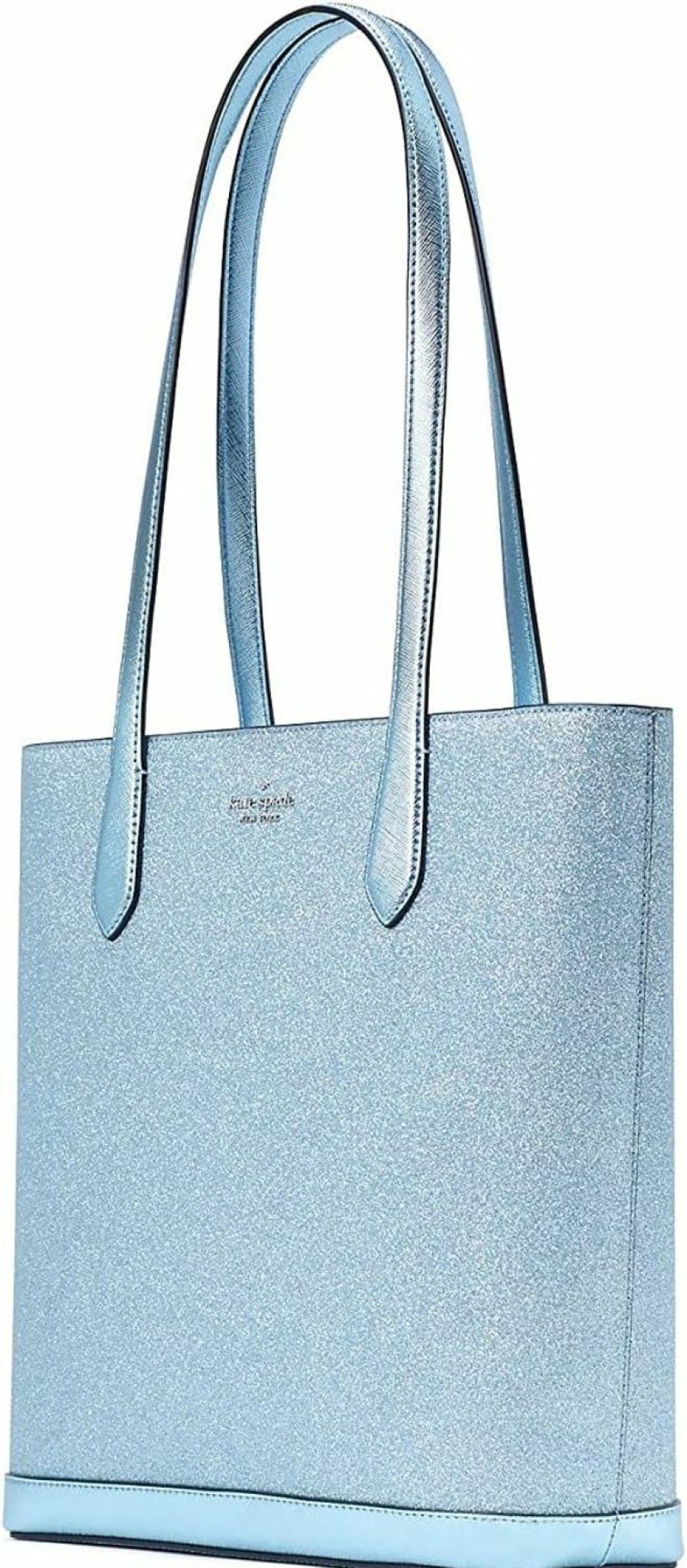 Kate Spade New York Tote Handbags | Kate Spade New York Kate Spade Tinsel Glitter Shoulder Tote Bag Handbag Holiday Collection 2022 (Frosty Sky)