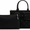 Steve Madden Tote Handbags | Steve Madden Btyler Nylon Box Tote, Black