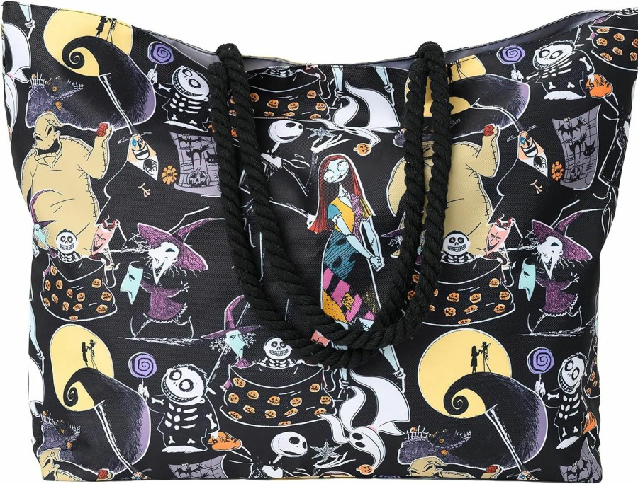 Disney Tote Handbags | Disney Tote Nightmare Before Christmas Jack Skellington Print Lightweight Bag