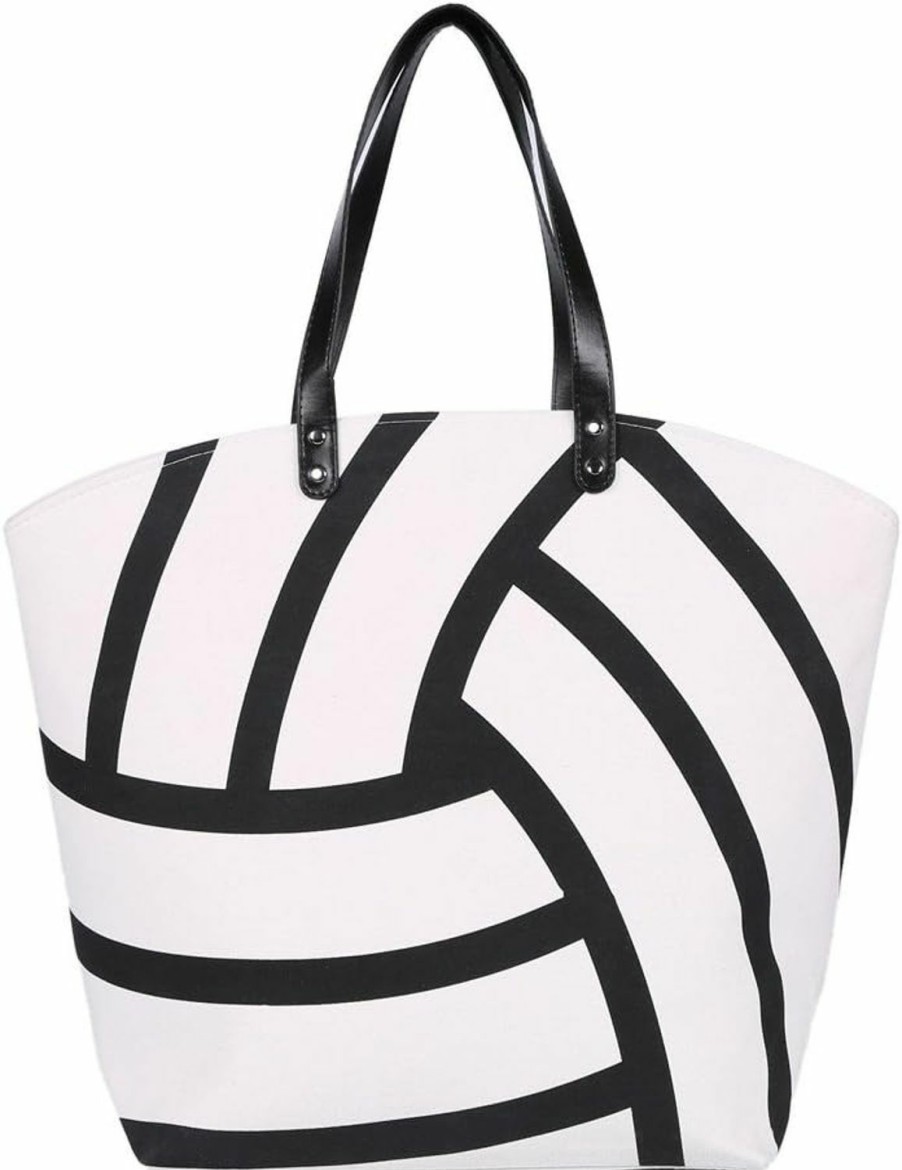 E-FirstFeeling Tote Handbags | E-Firstfeeling Large Baseball Tote Bag Sports Prints Utility Tote Beach Bag Travel Bag