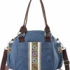 Goodhan Tote Handbags | Women Canvas Top-Handle Handbag, Vintage Heavy-Duty Crossbody Bag Tote Handbag