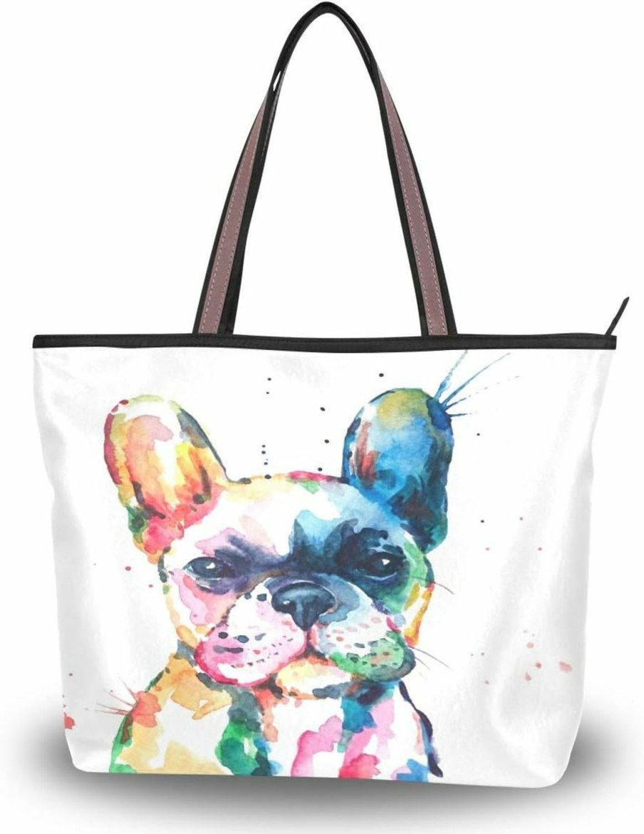 HMZXZ Tote Handbags | Watercolor Magic Gnomes Stars Handbags And Purse For Women Tote Bag Large Capacity Top Handle Shopper Shoulder Bag