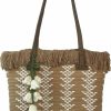 CerfoParlen Tote Handbags | Cerfoparlen Straw Bag For Women Beach Bags Tote Handmade Soft Shoulder Handbag With Azipper