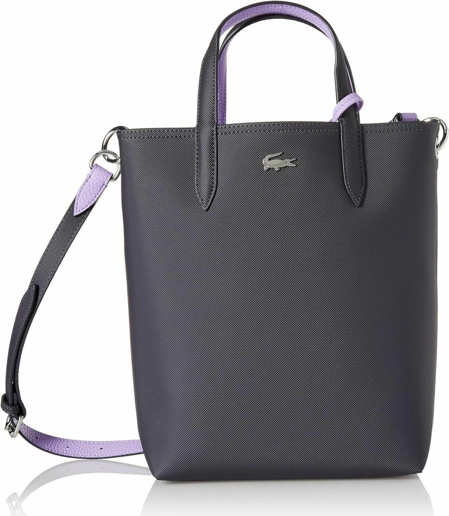 Lacoste Tote Handbags | Lacoste Anna Vertical Shopping Tote Bag