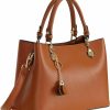 WEILIAN Tote Handbags | Top Handle Bags For Women Soft Vegan Leather Satchel Purses Handbags Ladies Tote Shoulder Bag Medium