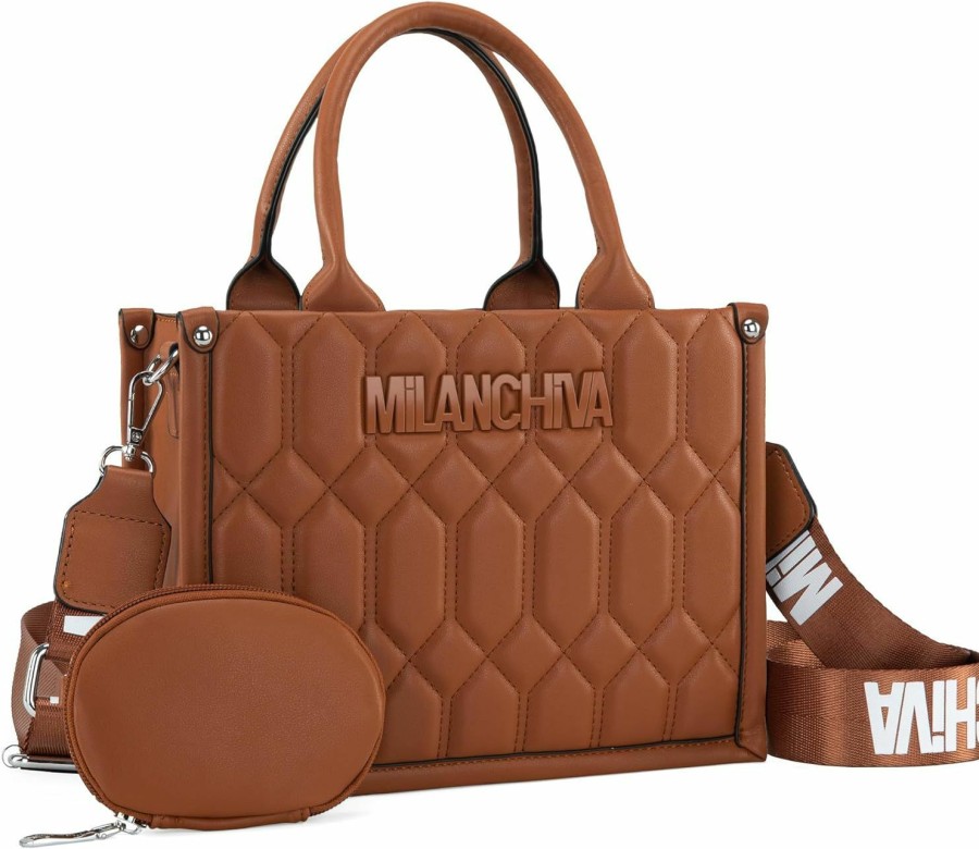 Milan Chiva Tote Handbags | Milan Chiva Small Satchel Handbags For Women Trendy Crossbody Purse Top Handle Bags With Coin Purse