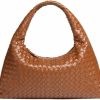 JRNDNIUO Tote Handbags | Woven Leather Bags For Women Knoted Women Handbag Designer Shoulder Bucket Purse Handmade Fashion Tote Hobo Bag Small