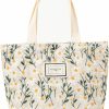 Aoeqoruy Tote Handbags | Women'S Tote Bag Mini Flowers Embroidered Handbag Small Cellphone Purse Canvas Hobo Bag