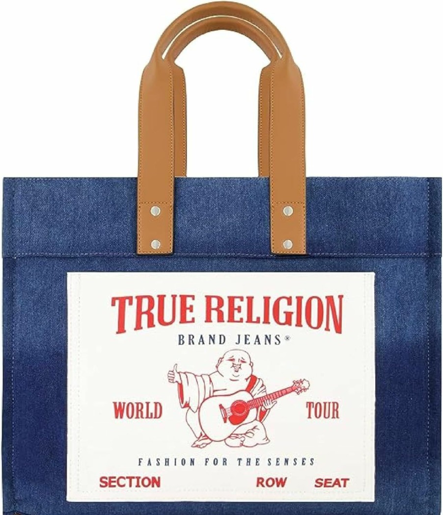 True Religion Tote Handbags | True Religion Large Tote Bag, Canvas Travel Carryall Shoulder Handbag