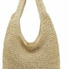 fannos Tote Handbags | Fannos Woven Beach Bags For Women Straw Beach Bag Summer Handbag Handmade Straw Tote