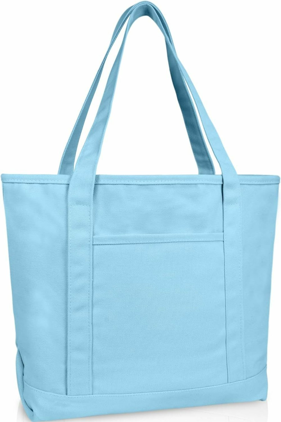 DALIX Tote Handbags | Dalix 20\" Solid Color Cotton Canvas Shopping Tote Bag (Exclusive Edition)