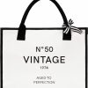 Crisky Tote Handbags | Crisky 50Th Birthday Gifts For Women Canvas Tote Bag N50 Beach Bag For Wife/Sister/Mom/Aunt/Friends 50Th Birthday Gifts,17\" X 12\" X 7\"