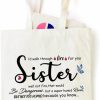 Fokongna Tote Handbags | Fokongna Ihopes Big Sister Reusable Tote Bag | Cute Big Sister Canvas Tote Bag Gifts For Girls Daughter Sister