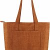 EXMOEE Tote Handbags | Exmoee Corduroy Tote Bag For Women Casual Tote Bag With Zipper And Pockets Large Shoulder Bag For Work College Shopping