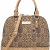 Vansarto Tote Handbags | Vansarto Women Zip-Around Medium Dome Satchel Purse Recycled Synthetic Leather Shoulder Bag Boho Aztec Handbags