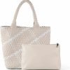 DRIITKO Tote Handbags | Woven Tote Bag For Women, Tote Handbag Roomy Shoulder Bags, Large Travel Handbags With Purse