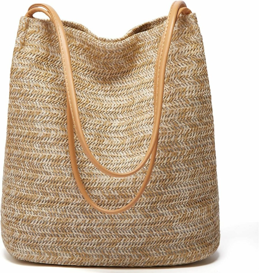 Niction Tote Handbags | Tote Bag Women Small Satchel Bag Straw Beach Bag Cute Hobo Bags Fashion Tote Handbag Crossbody Summer Purse 2024