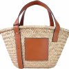 JAYAVENTURA Tote Handbags | Jayaventura Straw Basket Tote Bag For Women Pu Leather Strap Hollow Woven Top Handle Straw Purses And Handbags