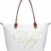 Pergozo Tote Handbags | Pergozo Bride Tote Bag Wifey - Bridal Shower Gift For Bride Gifts For Wedding Day And Honeymoon - Bachelorette Gifts For Bride To Be Wifey Gifts