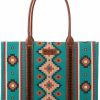 Montana West Tote Handbags | Wrangler Tote Bag For Women Aztec Top Handle Satchel Purse Boho Shoulder Handbags