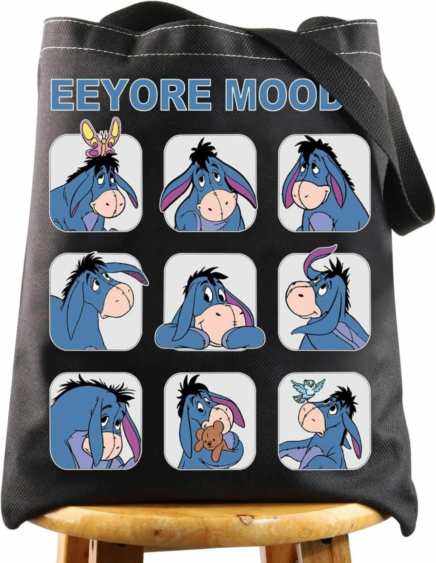 BWWKTOP Tote Handbags | Bwwktop Eeyore Tote Bag Eeyore Moods Inspired Gift Bag Eeyore Shoulder Bag Eeyore Merchandise