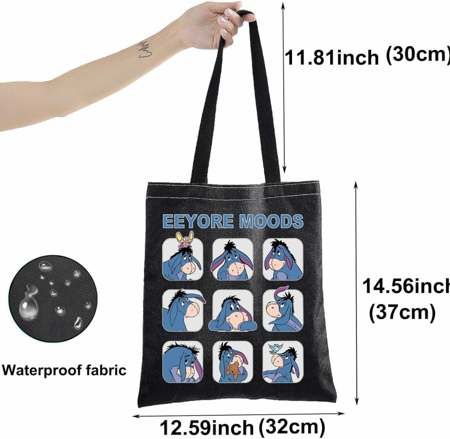 BWWKTOP Tote Handbags | Bwwktop Eeyore Tote Bag Eeyore Moods Inspired Gift Bag Eeyore Shoulder Bag Eeyore Merchandise