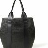 The Drop Tote Handbags | The Drop Tracy Large Canvas Detail Straw Tote