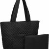 ANNASPEAK Tote Handbags | Large Tote Bag For Women, Shoulder Bag Handbag For Work,Travel, Gym, Large, Black