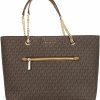 Michael Kors Tote Handbags | Michael Kors Jet Set Item Medium Front Pocket Chain Tote Bag Purse