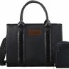 Wrangler Tote Handbags | Wrangler Tote Bag Sets For Women 2Pcs Handbags And Card Wallet Designer Satchel Purses