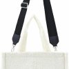 Concept One Tote Handbags | Concept One Peanuts Tote Bag, Snoopy And Woodstock Travel Handbag Side Purse With Adjustable Crossbody Shoulder Strap, White