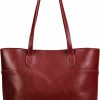 SUNLIGHT LEAVES Tote Handbags | Tote Bag For Women Vegan Leather Simple Vintage Shoulder Retro Handbag Classic A4 Purse