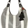 Sakroots Tote Handbags | Sakroots Womens Roma Woven Shopper, Black & White Soulful Desert, One Size Us