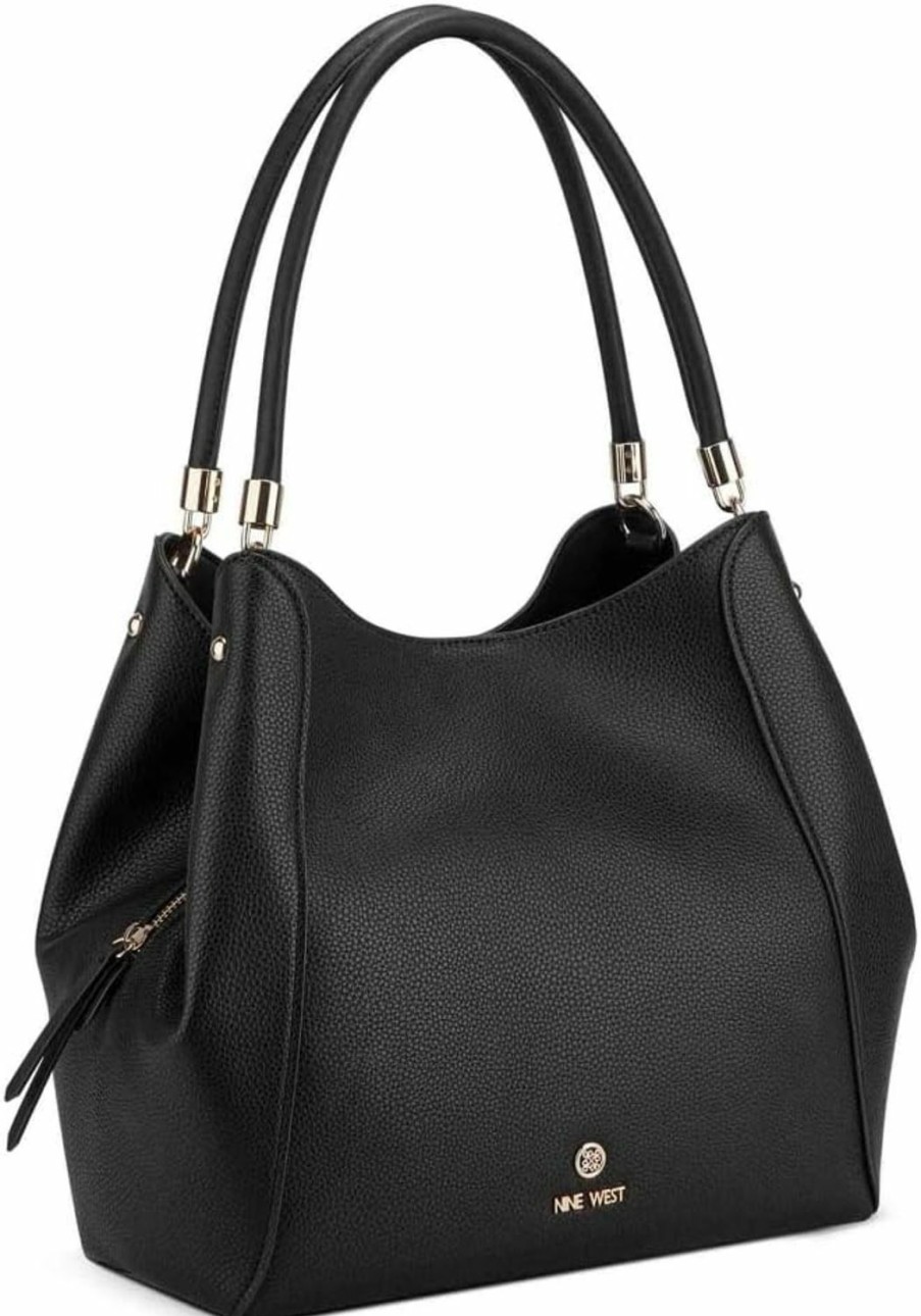 Nine West Tote Handbags | Nine West Etta Jet Set Carryall, Black