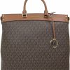 Michael Kors Tote Handbags | Michael Kors Large Travel Tote Bag (Signature Brown)