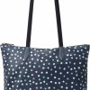 Kate Spade New York Tote Handbags | Kate Spade New York Mel Nylon Packable Tote - Blue Multi Polka Dot (Blue Multi Polka Dot)