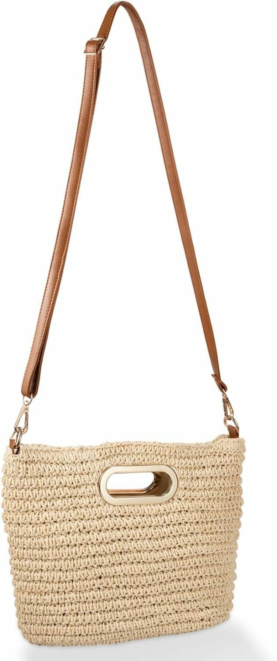 YXILEE Tote Handbags | Straw Clutch Purses For Women - Summer Beach Woven Handbags - Top Handle Straw Clutch With Adjustable Shoulder Strap