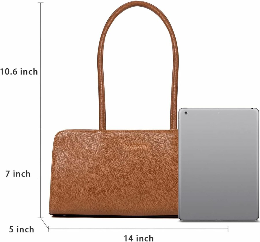 BOSTANTEN Tote Handbags | Bostanten Women Designer Handbags Genuine Soft Leather Top Handle Purses And Handbags Satchel Shoulder Bag