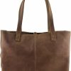 Hide & Drink Tote Handbags | Hide & Drink, Formal Tote Bag, Top Handle Shoulder Bag For Women, Stylish Bag For Shopping, Full Grain Leather, Handmade, Bourbon Brown