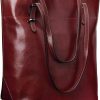 S-ZONE Tote Handbags | S-Zone Vintage Genuine Leather Tote Shoulder Bag Handbag Big Large Capacity Upgraded 2.0