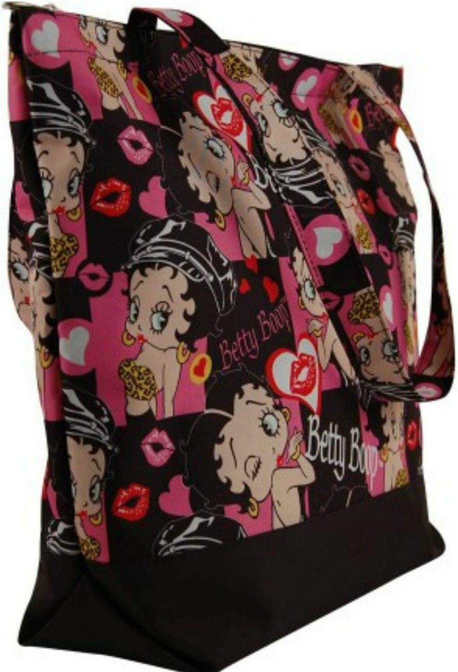 Betty Boop Tote Handbags | Betty Boop Women'S Tote Or Duffle Bag Fashion Shoulder Or Crossbody Duffle Weekender Bag