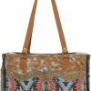 Myra Bag Tote Handbags | Myra Bag Western Canvas Tote Bag For Women - Cotton & Upcycled Leather Shoulder Weekender Bag