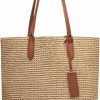 Generic Tote Handbags | Women Straw Beach Tote Bag, Large Handmade Raffia Shoulder Bag Purse, Summer Straw Woven Handbag For Women