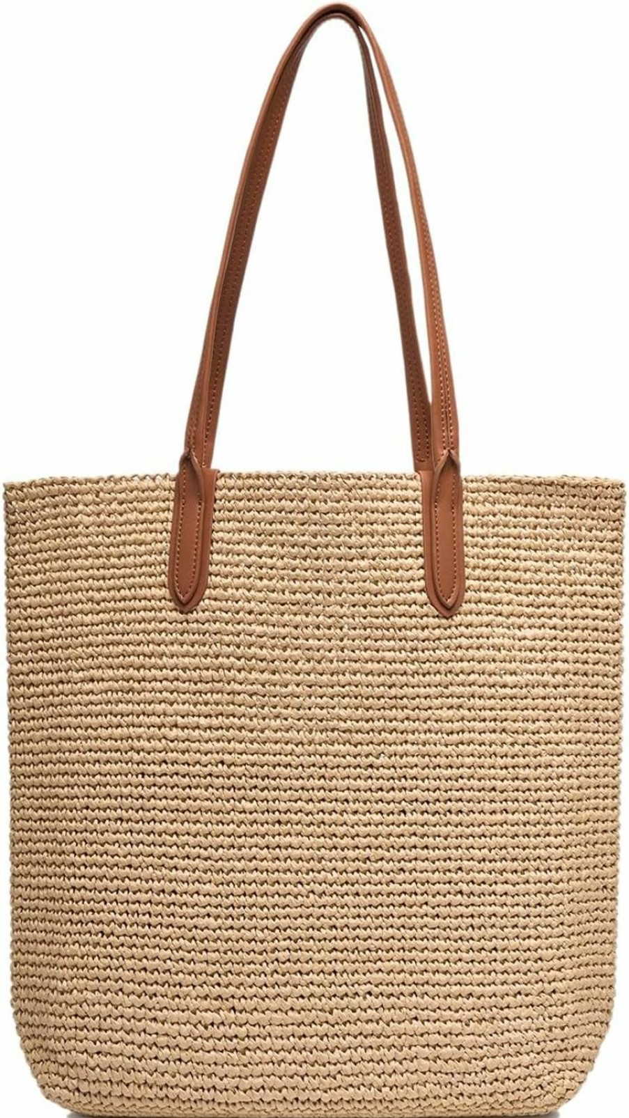 Generic Tote Handbags | Women Straw Beach Tote Bag, Large Handmade Raffia Shoulder Bag Purse, Summer Straw Woven Handbag For Women