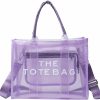 JQAliMOVV Tote Handbags | Clear Tote Bag For Women - Large Pvc Transparent The Tote Bag See Through Shoulder Crossbody Bag Handbag