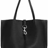 Rebecca Minkoff Tote Handbags | Rebecca Minkoff Megan Tote, Black/Silver