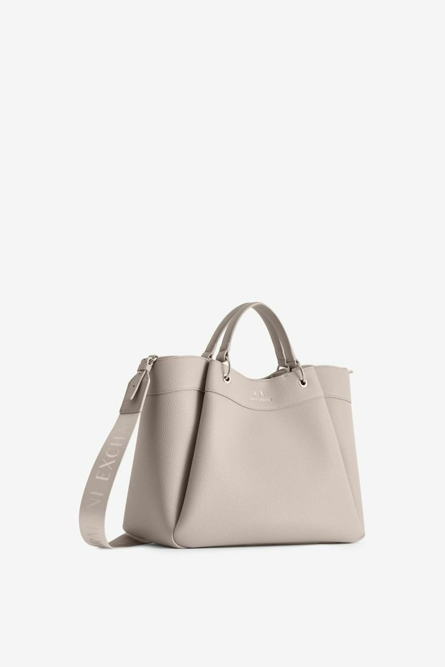 A X ARMANI EXCHANGE Tote Handbags | A X Armani Exchange Wave Large Tote With Webb Strap