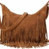 Sunwel Fashion Tote Handbags | Sunwel Fashion Women Fringe Hobo Bag Western Purse Shoulder Bag Vegan Suede Tassel Hippie Crossbody Bag