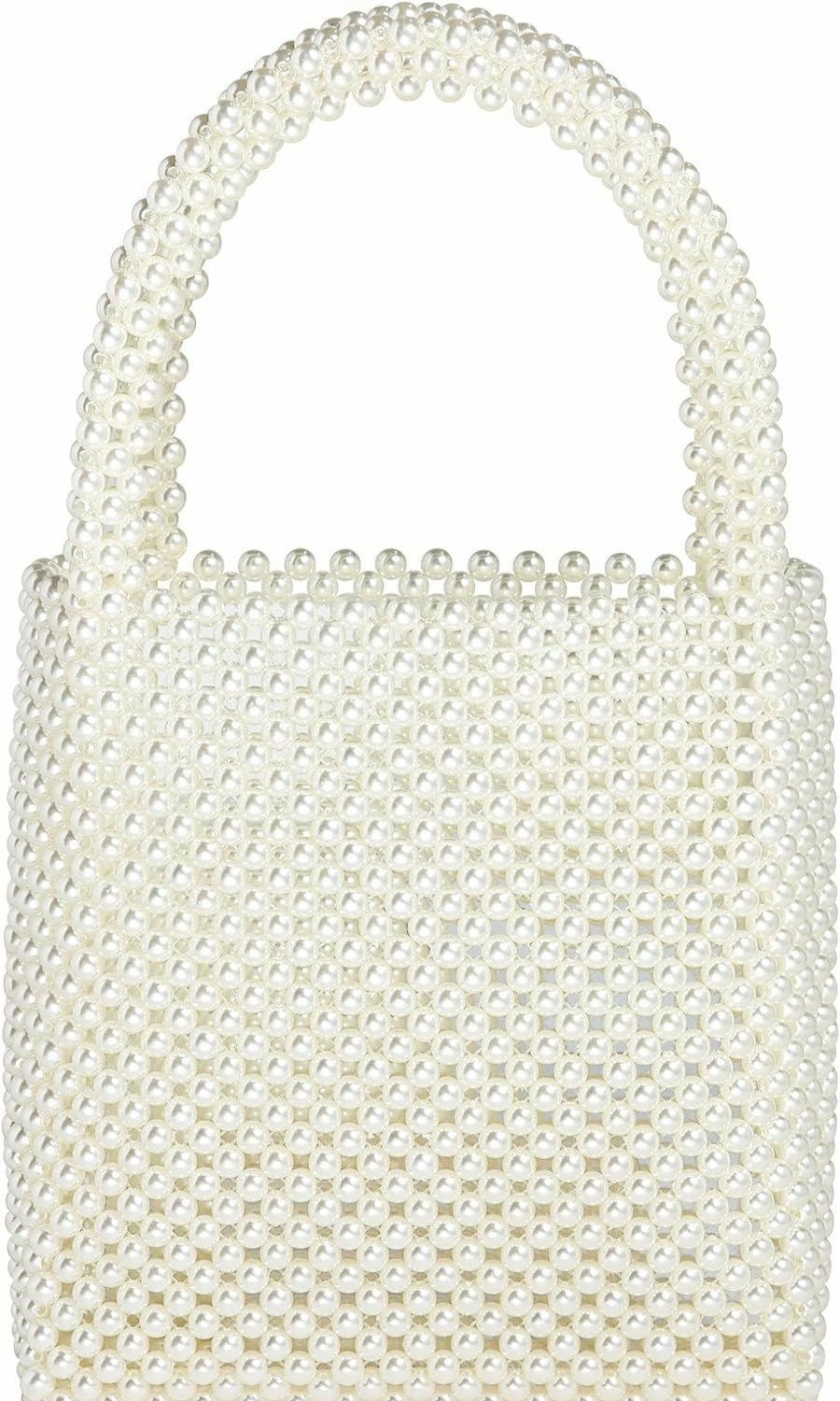 Grandxii Tote Handbags | Grandxii Pearl Clutch Purse White Summer Handbag Tote Bag Evening Party Bag With Pearls For Women