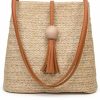 GL-Turelifes Tote Handbags | Gl-Turelifes Round Summer Straw Bag Big Weave Handbags Beach Shoulder Bags Vocation Tote Handbagstravel Bag For Women